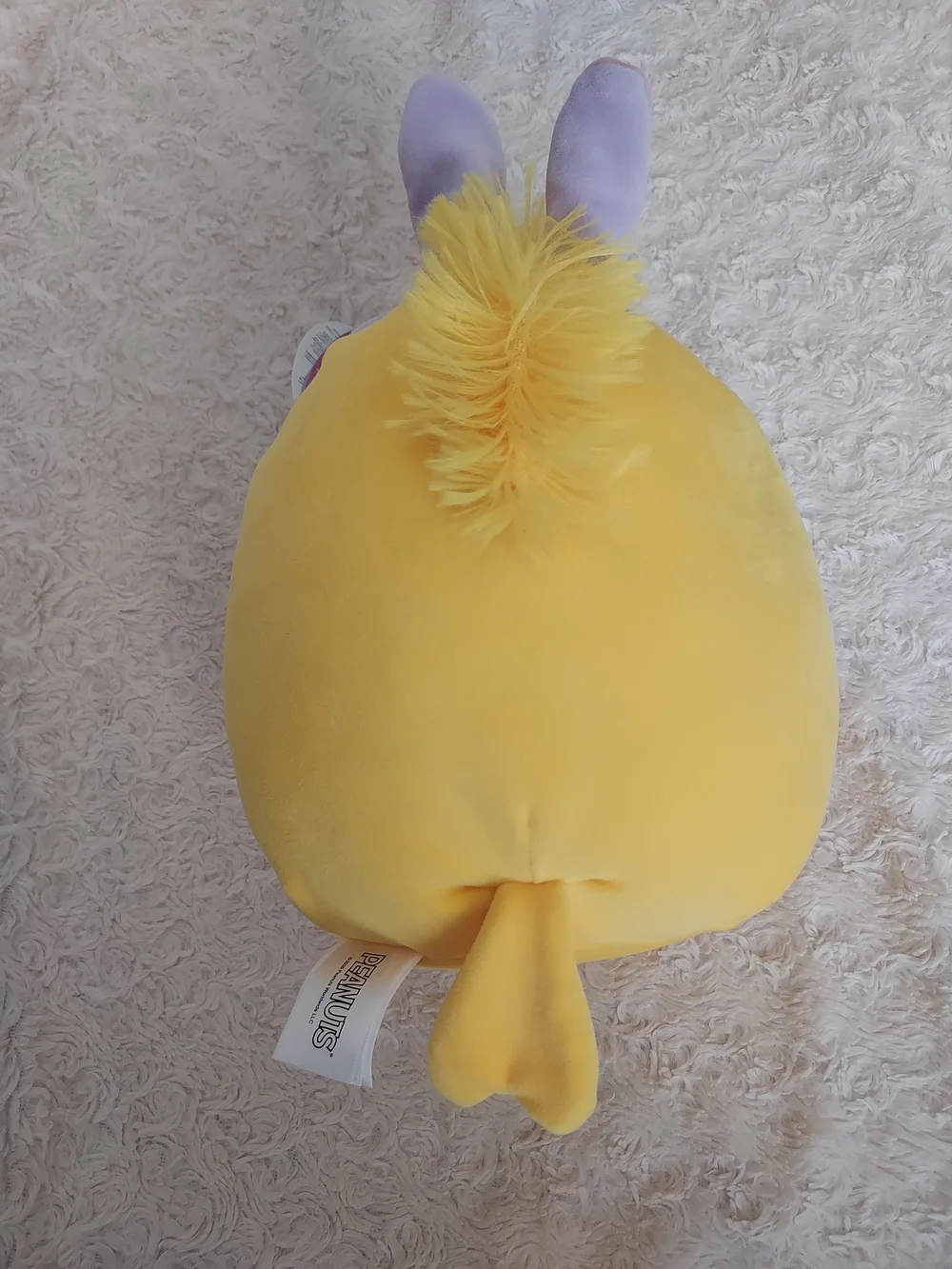 Squishmallows Peanuts Woodstock Bunny Easter Egg Basket Plush Classic